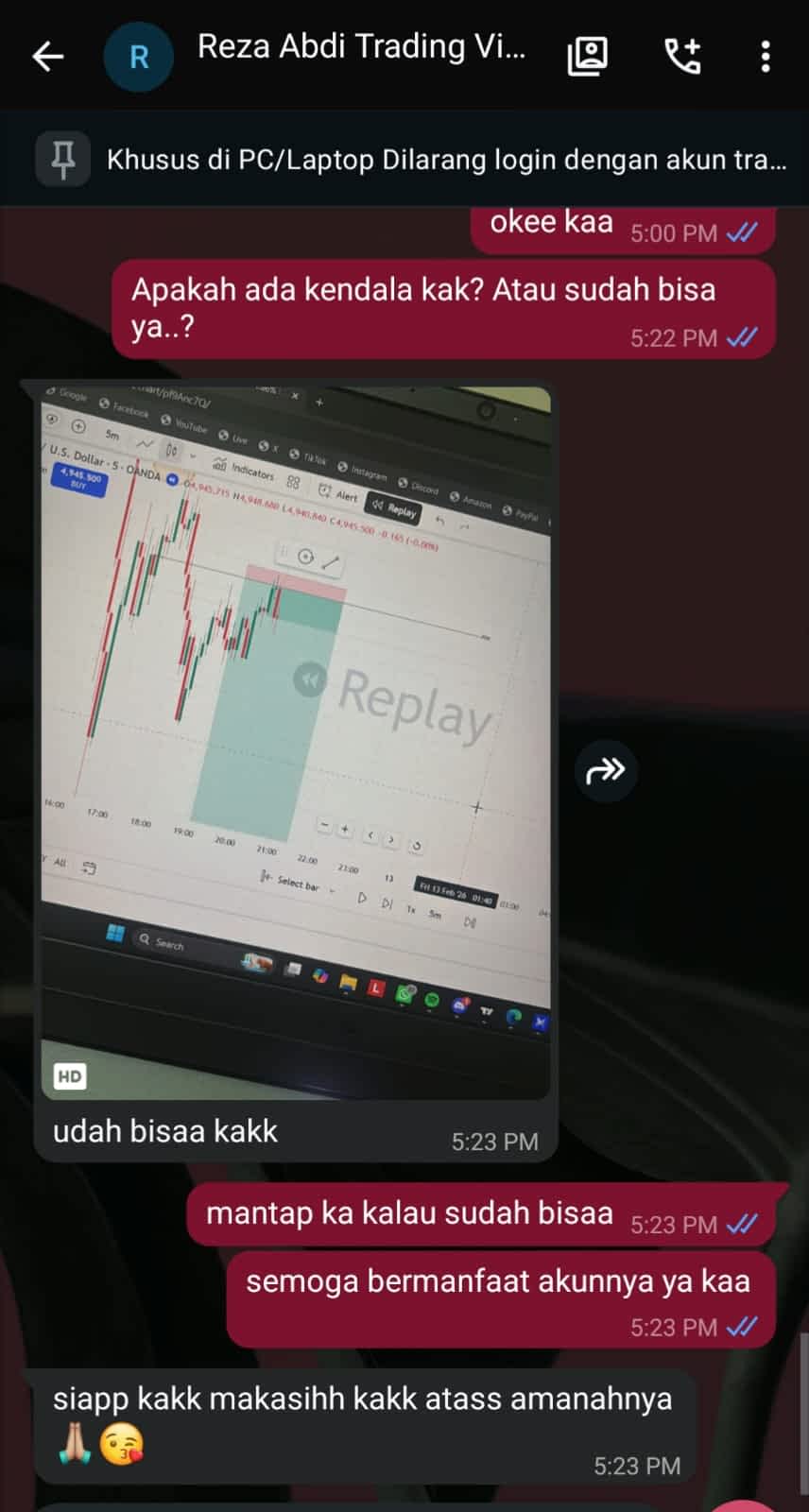 Testimoni dari Reza Abdi