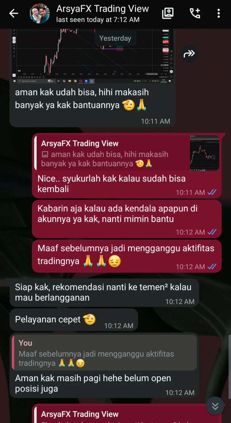 Bukti testimoni pelanggan Jeki Store